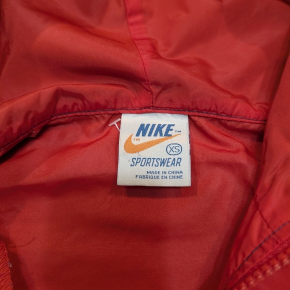 VTG Nike US Olympic Team Adult XS Full Zip Windrunner Red Blue Hooded - Picture 3 of 7